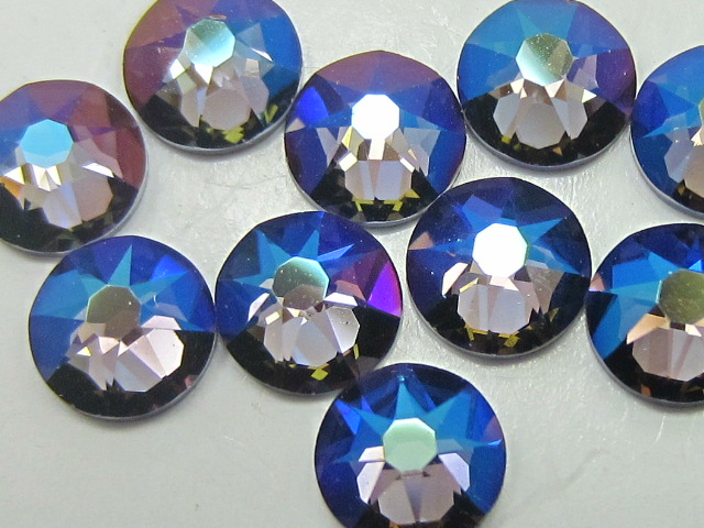 72 pcs. 20ss TANZANITE VERDE FLATBACK European Rhinestones